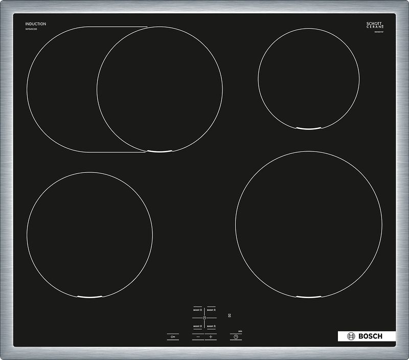 Foto van Bosch nif645cb5e inductie inbouwkookplaat zwart