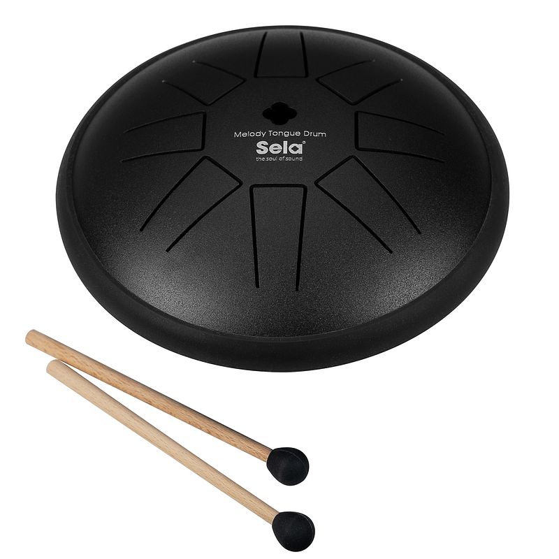 Foto van Sela se 360 melody tongue drum c major 6 inch black