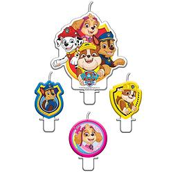 Foto van Nickelodeon verjaardagskaarsjes paw patrol 6 cm 4 stuks