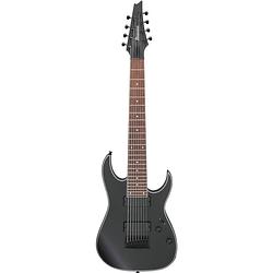 Foto van Ibanez rg8ex black flat 8-snarige elektrische gitaar