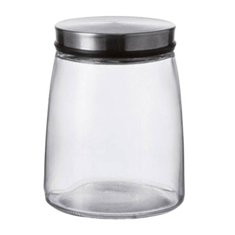 Foto van Montana voorraadpot content 1 liter glas/rvs transparant