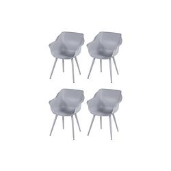 Foto van Hartman sophie studio dining armstoel - misty grey - set van 4