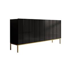 Foto van Meubella dressoir elysian - zwart - 160 cm