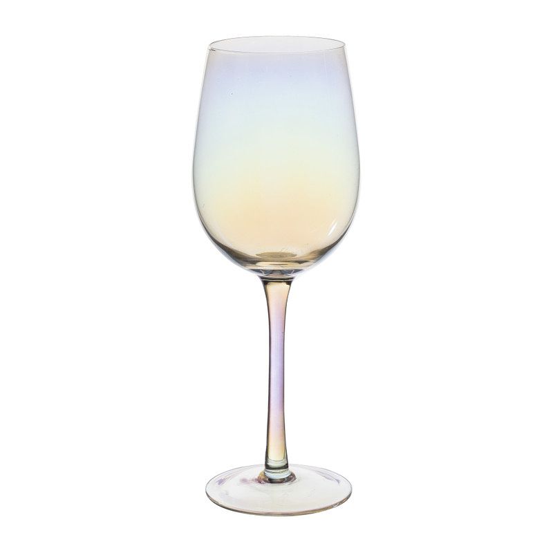 Foto van Wijnglas regenboog - glas - 400 ml