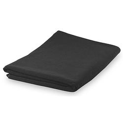 Foto van Yoga/fitness handdoek extra absorberend 150 x 75 cm zwart - sporthanddoeken