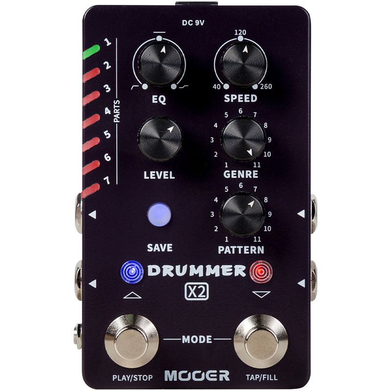 Foto van Mooer drummer x2 stereo drum machine pedal