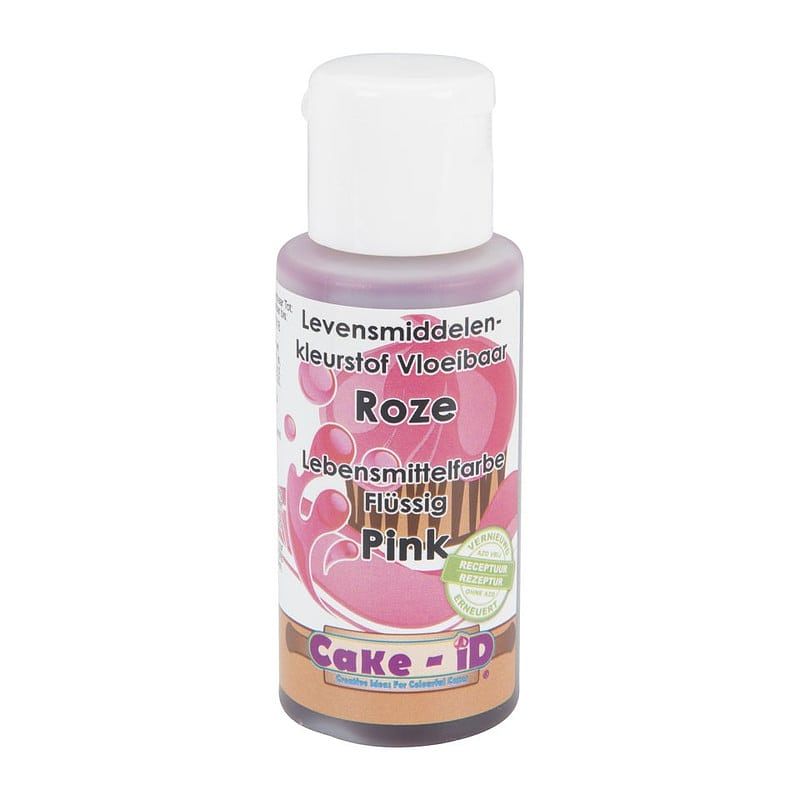 Foto van Vloeibare kleurstof - roze - 50 ml