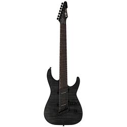 Foto van Esp ltd deluxe m-1007 multi-scale see thru black satin 7-snarige elektrische gitaar