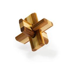 Foto van Eureka 3d bamboo puzzle - doublecross** (only available in display 52473120)