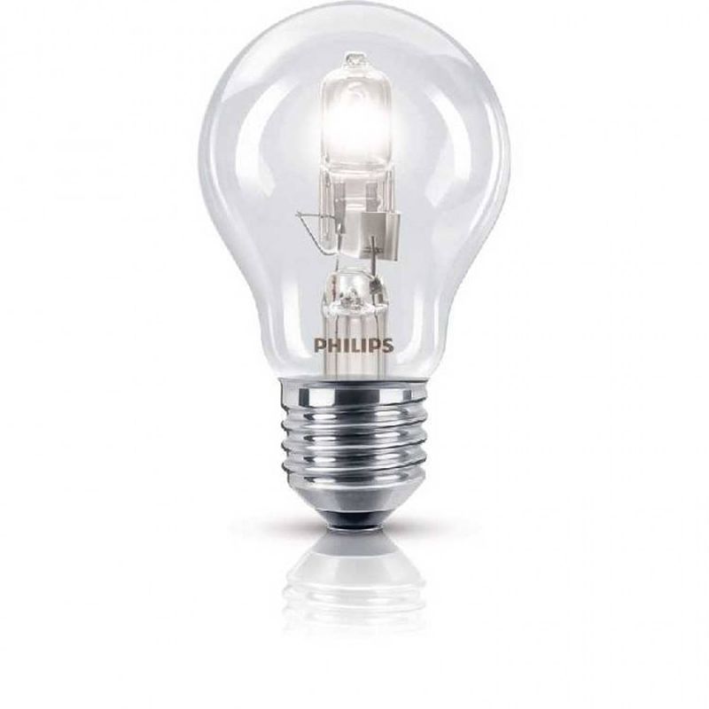 Foto van Philips ecoclassic halogeenlamp a55 28 w e27 warm wit