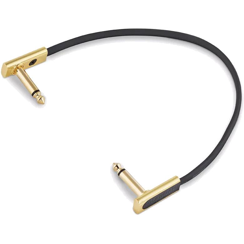 Foto van Rockboard gold series flat patch cable zwart 20 cm