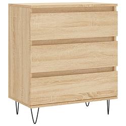 Foto van Vidaxl dressoir 60x35x70 cm bewerkt hout sonoma eikenkleurig