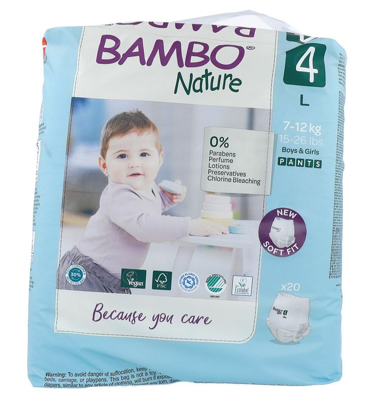 Foto van Bambo nature luierbroekjes maat 4 l