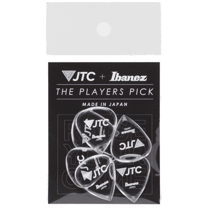 Foto van Ibanez pjtc1 the players pick plectrums 6-pack 2.5mm teardrop transparant