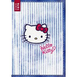 Foto van Hello kitty schrift a4 ruit 10mm blauw (2 stuks)