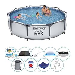Foto van Deluxe zwembad pakket - bestway steel pro max rond 305x76 cm