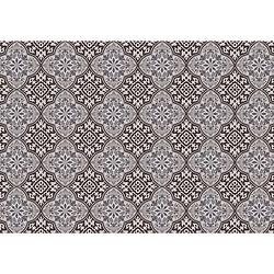 Foto van Exclusive edition tapijt flower 195 x 135 cm polyester bruin/grijs