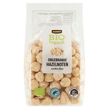 Foto van Jumbo biologisch ongebrande hazelnoten 175g