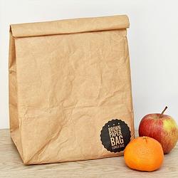 Foto van Bruine papieren lunch bag