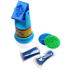 Foto van Lg-imports kid's dough stamp 'sn's roller 5-delige kleiset blauw