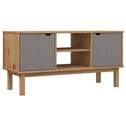 Foto van The living store otta tv-kast - 113.5 x 43 x 57 cm - massief grenenhout