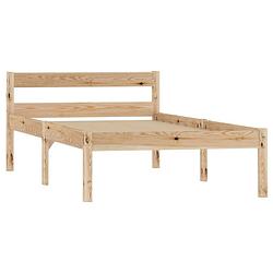 Foto van The living store bedframe grenenhout - 90 x 200 cm - natuurlijk hout - stevig en duurzaam