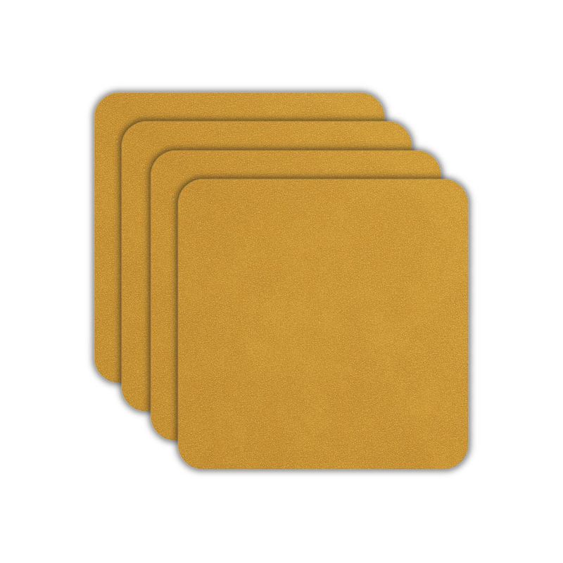 Foto van Asa selection onderzetters - soft leather - amber - 10 x 10 cm - 4 stuks