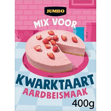 Foto van Jumbo mix voor kwarktaart aardbeismaak 400g