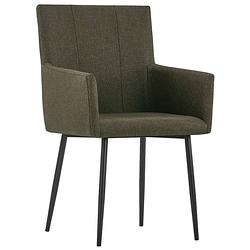 Foto van The living store eetkamerstoelen - bruin - 52 x 59.5 x 93 cm - dikke bekleding