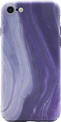 Foto van Bluebuilt purple marble hard case apple iphone se 2022 / se 2020 / 8 / 7 back cover