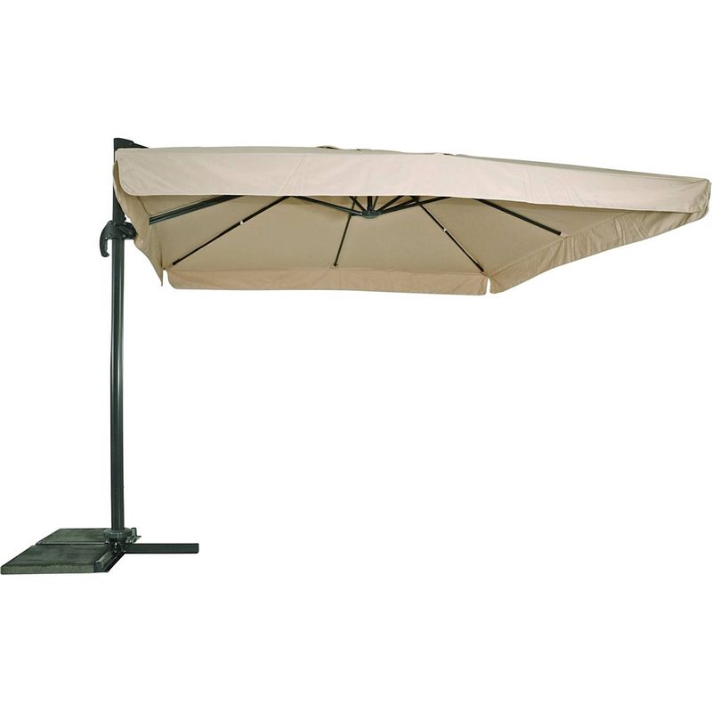 Foto van Zweefparasol virgo ecru 3x3 m lesli living