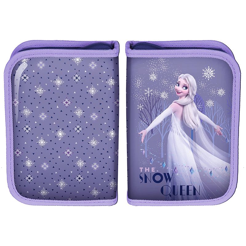 Foto van Disney frozen gevuld etui - 19.5 x 13.5 cm - 22 st. - polyester