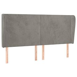 Foto van The living store hoofdbord - classic - lichtgrijs - 203x23x118/128cm