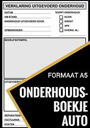 Foto van Onderhoudsboekje auto - universeel reparatie boek - auto onderhoudsboekjes - paperback (9789464486704)