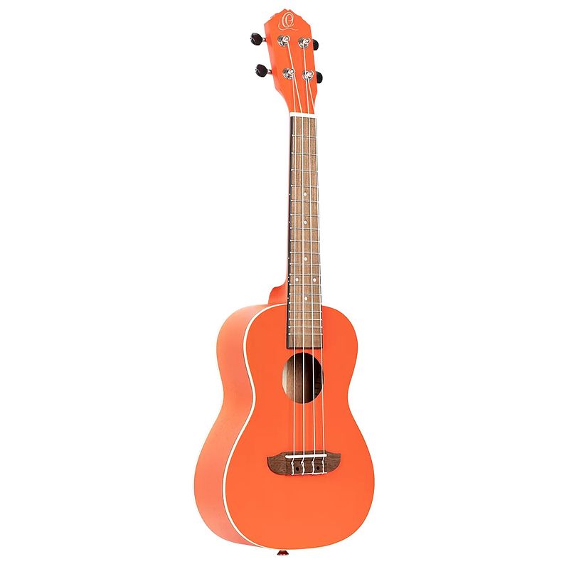 Foto van Ortega rupuki earth series concert size ukulele pumpkin orange concert ukelele