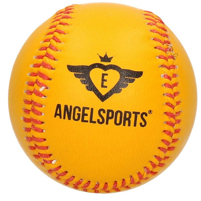 Foto van Honkbal/softbal angel sports oranje / geel 10 cm - honkbalsets