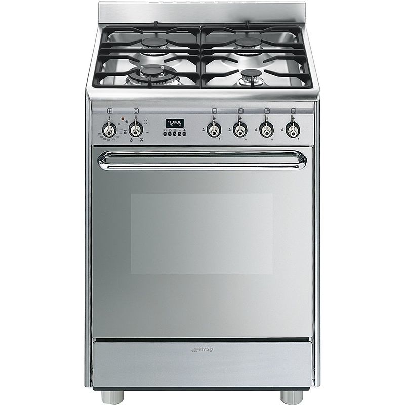 Foto van Smeg snlk60mx9 gasfornuis rvs