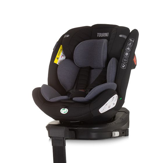 Foto van Chipolino tourino autostoel i size 40 150 cm isofix 360° obsidian