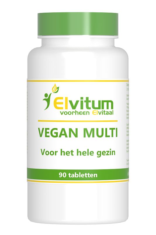 Foto van Elvitum vegan multi tabletten