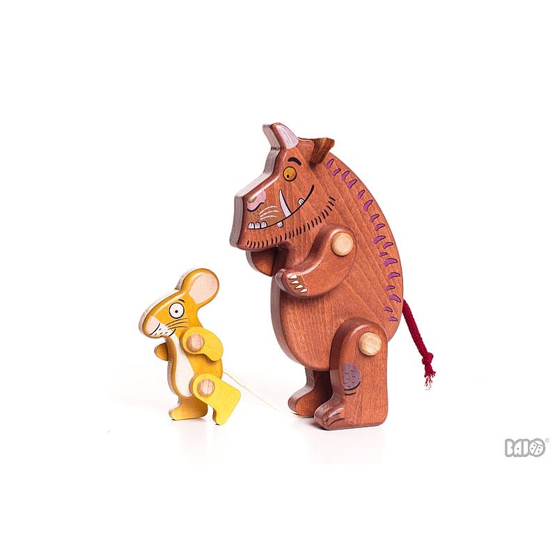 Foto van Bajo houten gruffalo & muis figuren