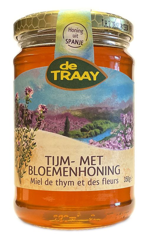 Foto van De traay tijm- en bloemenhoning