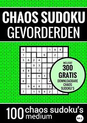 Foto van Sudoku medium: chaos sudoku - nr. 5 - puzzelboek met 100 medium puzzels voor volwassenen en ouderen - sudoku puzzelboeken - paperback (9789464654837)