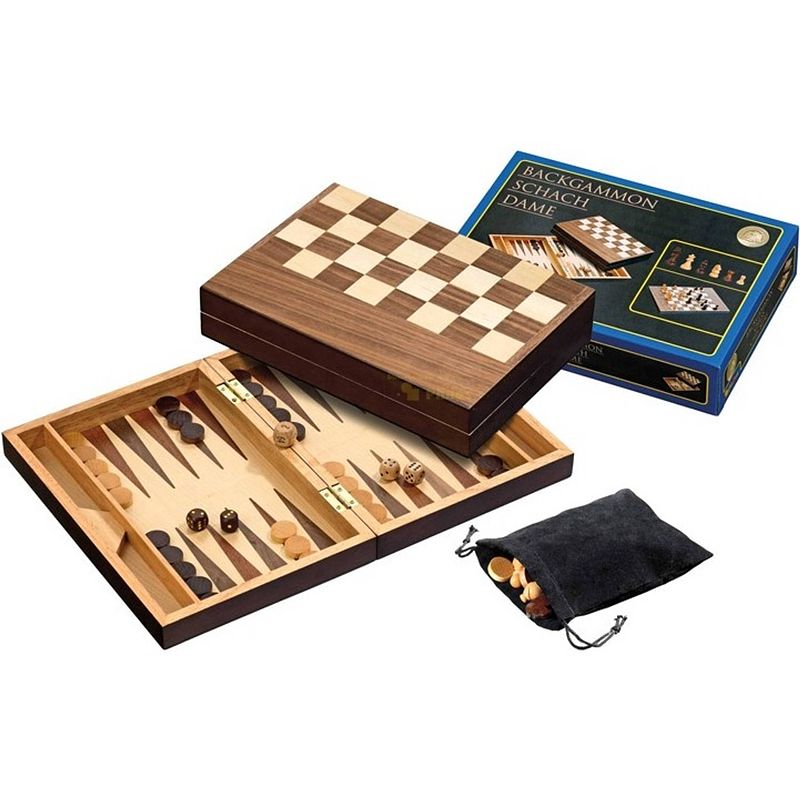 Foto van Philos backgammon 3-1 set 40mm