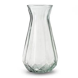 Foto van Bloemenvaas - helder/transparant glas - h24 x d13.5 cm - vazen