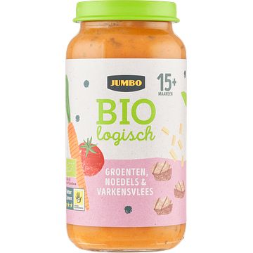 Foto van Jumbo babyvoeding biologisch groenten, noedels & varkensvlees 15+ maanden 250g