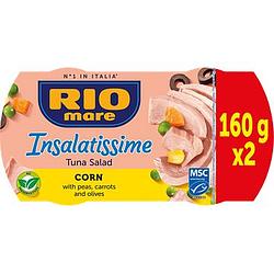 Foto van Rio mare insalatissime tuna salad corn voordeelverpakking 2 x 160g bij jumbo