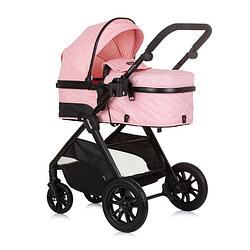 Foto van Chipolino harmony opvouwbare 3 in 1 kinderwagen met luiertas flamingo