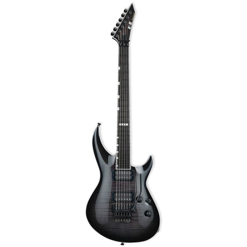 Foto van Esp e-ii horizon-iii fr see thru black sunburst elektrische gitaar met koffer