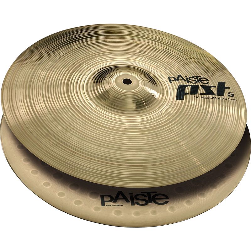 Foto van Paiste pst5 14 inch medium hi-hat bekkens