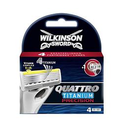 Foto van Wilkinson quattro titanium precision scheermesjes (4st.)